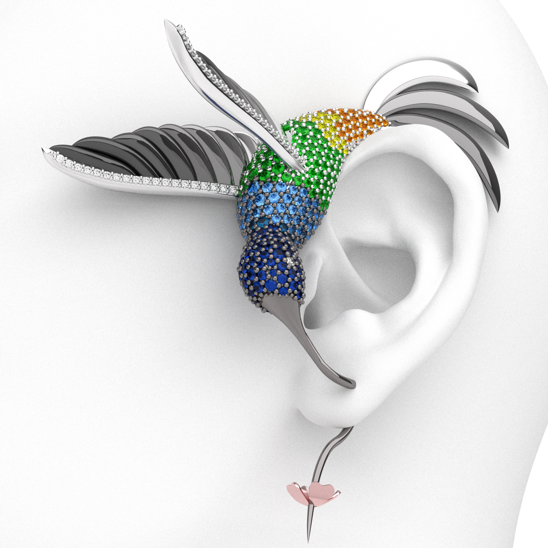 The Hummingbird - single earring